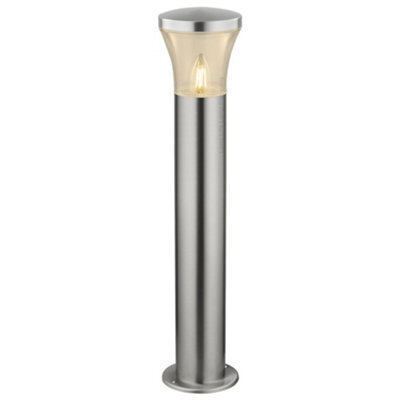 Long Life Lamps Company Modern Led Bollard Light Stainless Zlc310K With Warm White 5W E27 Clear Candle - image 1
