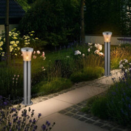 Long Life Lamps Company Modern Led Bollard Light Stainless Zlc310K With Warm White 5W E27 Clear Candle - thumbnail 9