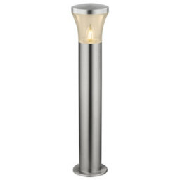 Long Life Lamps Company Modern Led Bollard Light Stainless Zlc310K With Warm White 5W E27 Clear Candle