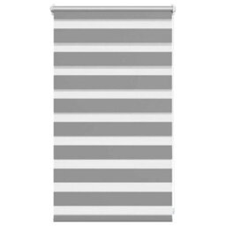 Walplus Grey Zebra Blind 50 X 100 Cm - Light Filtering Roller Blind With Hardware - thumbnail 2