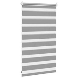 Walplus Grey Zebra Blind 50 X 100 Cm - Light Filtering Roller Blind With Hardware - thumbnail 4