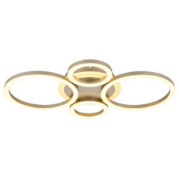 Luminosa Lighting Luminosa Loretta Semi Flush Ceiling Light Matt Coffee Led 3000/4000/6500K - thumbnail 5