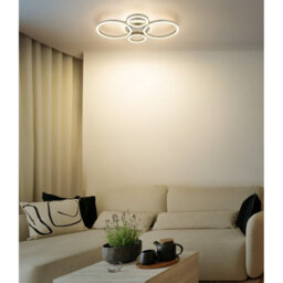 Luminosa Lighting Luminosa Loretta Semi Flush Ceiling Light Matt Coffee Led 3000/4000/6500K - thumbnail 2
