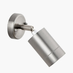 Pacific Lifestyle Steel Adjustable Directional Garden Spot Light Silver Outdoor Wall Lights - thumbnail 4