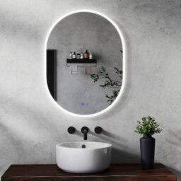 Maerts-E Illuminated Led Bathroom Oval Mirrors With Demister 600X1000mm Touch Sensor - thumbnail 1