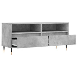 Walplus Tv Cabinet Concrete Grey 100X34.5X44.5 Cm Engineered Wood - thumbnail 6