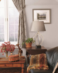 Feiss Grandeur 1Lt Table Lamp Finish: Ebonized Silver Wired: 1X60W E27 220-240V 50Hz - thumbnail 2