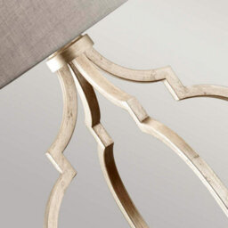 Feiss Grandeur 1Lt Table Lamp Finish: Ebonized Silver Wired: 1X60W E27 220-240V 50Hz - thumbnail 3
