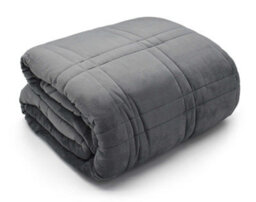 Velosso Thermal Cosy Charcoal Soft Velour Blanket, Machine Washable Throw For Sofa, Bed, 60Cm X 80Cm - Charcoal