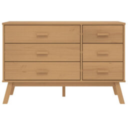 Walplus Drawer Cabinet Olden Brown Solid Wood Pine - thumbnail 7