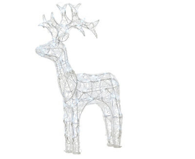 Kaemingk Outdoor Led Reindeer Christmas Decoration - Cool White Lights - 89Cm High - image 1