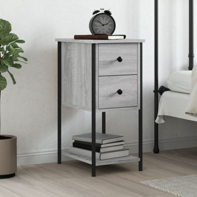 Berkfield Bedside Cabinet Grey Sonoma 32X42X70 Cm Engineered Wood - image 1