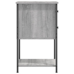 Berkfield Bedside Cabinet Grey Sonoma 32X42X70 Cm Engineered Wood - thumbnail 7