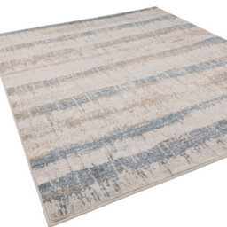 The Rug Edit Opal Abstract Stripe Blue Living Room Rug - 160X220Cm - thumbnail 4