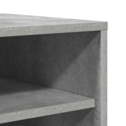 Berkfield Modern Shoe Cabinet Concrete Grey 60X35X92 Cm Engineered Wood - thumbnail 7