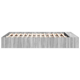 Berkfield Bed Frame Without Mattress Grey Sonoma 135X190 Cm Double - thumbnail 5