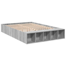 Berkfield Bed Frame Without Mattress Grey Sonoma 135X190 Cm Double - thumbnail 3