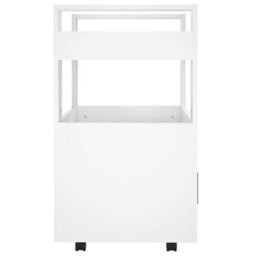 Walplus Kitchen Trolley White 60X45X80 Cm Engineered Wood - thumbnail 7
