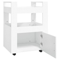 Walplus Kitchen Trolley White 60X45X80 Cm Engineered Wood - thumbnail 6