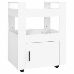 Walplus Kitchen Trolley White 60X45X80 Cm Engineered Wood - thumbnail 2