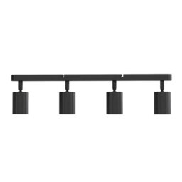 Emitto 4-Way Spotlight Ceiling Light Fully Adjustable Steel Modern Black Gu10 - thumbnail 3