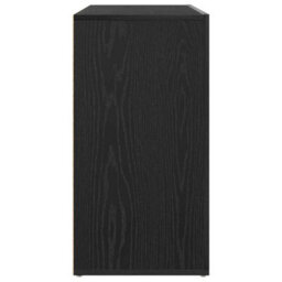 Berkfield Sideboard Black Oak Engineered Wood 120 X 36 X 69 Cm Storage - thumbnail 7