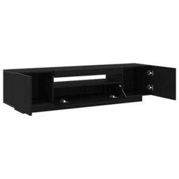 Walplus Tv Cabinet Black 160 X 35 X 40 Cm Engineered Wood - thumbnail 4