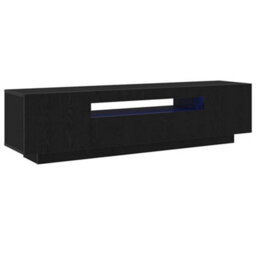 Walplus Tv Cabinet Black 160 X 35 X 40 Cm Engineered Wood - thumbnail 5