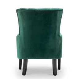 Velvet Emerald Green Gabriella Accent Chair - thumbnail 6
