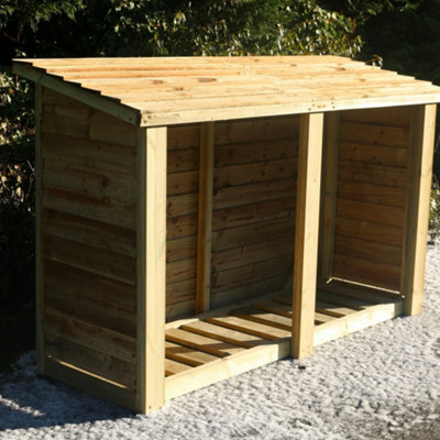 Churnet Valley Garden Furniture Ltd Churnet Valley Heavy Duty Logstore 4X6 (Height Ft X Width Ft) - image 1
