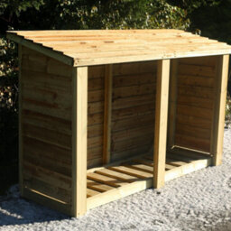 Churnet Valley Garden Furniture Ltd Churnet Valley Heavy Duty Logstore 4X6 (Height Ft X Width Ft) - thumbnail 1