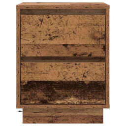 Berkfield Bedside Cabinets With Led Lights 2 Pcs Old Wood 39X34.5X50 Cm - thumbnail 8