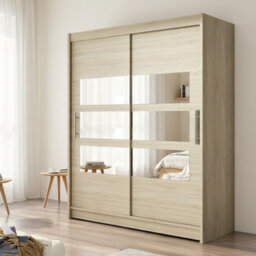 Westa Vii 150 Sliding Door Wardrobe With Mirrors Sonoma - thumbnail 2
