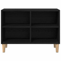 Berkfield Modern Black Oak Tv Cabinet - 69.5X30X50 Cm, Made From Engineered Wood - thumbnail 6