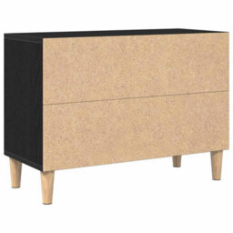 Berkfield Modern Black Oak Tv Cabinet - 69.5X30X50 Cm, Made From Engineered Wood - thumbnail 5