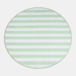 Ohs Stripes Print Round Outdoor Garden Rug Waterproof Area Floor Mat - thumbnail 3