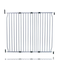 Safetots Eco Screw Fit Baby Gate, Grey, 120Cm - 130Cm, Stair Gate For Toddler And Baby, Screw Fit Safety Barrier - thumbnail 1