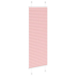 Berkfield Modern Pleated Blind Pink 45X150 Cm Fabric Width 44.4 Cm Polyester - thumbnail 4