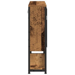 Walplus Bathroom Mirror Cabinet With Shelf Old Wood 60 X 16 X 60 Cm - thumbnail 7