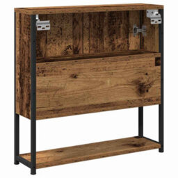 Walplus Bathroom Mirror Cabinet With Shelf Old Wood 60 X 16 X 60 Cm - thumbnail 8