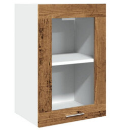 Walplus Hanging Glass Cabinet Lyon Old Wood 40X31X60 Cm Engineered Wood - thumbnail 2