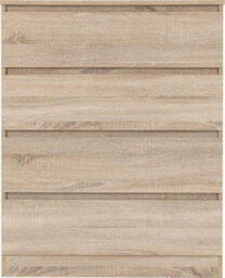 Seconique Malvern 4 Drawer Chest Sonoma Oak Effect Metal Runners - thumbnail 3