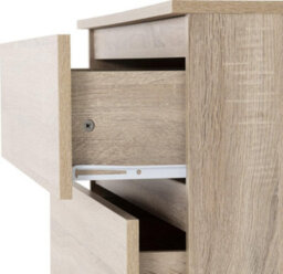 Seconique Malvern 4 Drawer Chest Sonoma Oak Effect Metal Runners - thumbnail 6