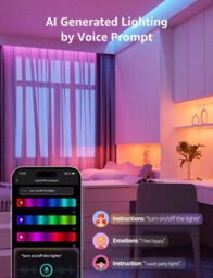 Lepro Se1 Ai Smart Led Strip Light 15M Rgb, App & Voice Control, Works With Alexa And Google Assistant, Music Sync - thumbnail 3