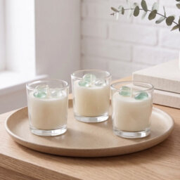 Homescapes Fresh Linen Crystal Scented Candle Set, Pack Of 3 - thumbnail 8