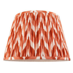 Luminosa Lighting Luminosa Higgledy Gloss Pink Clay Paint Floor Lamp With Apricot Orange Fabric Zigzag Shade 35Cm E27 - thumbnail 7