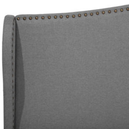 Beliani Bed Fabric Colmar 160 X 200 Cm (Eu King Size) Grey - thumbnail 7