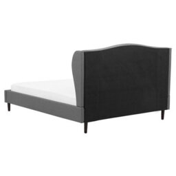 Beliani Bed Fabric Colmar 160 X 200 Cm (Eu King Size) Grey - thumbnail 6