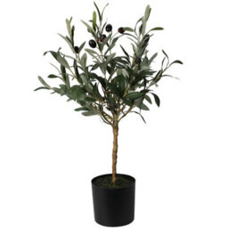 Urbn-Living Urbnliving 60Cm Height 2 Pcs Artificial Olive Tree Plant Greenery In Pot Indoor Outdoor Home Office Decor - thumbnail 7
