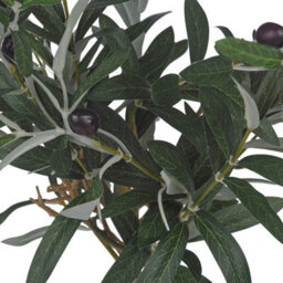 Urbn-Living Urbnliving 60Cm Height 2 Pcs Artificial Olive Tree Plant Greenery In Pot Indoor Outdoor Home Office Decor - thumbnail 6